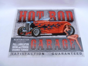 Hot Rod Petrolania Retro Cool Tin Sign