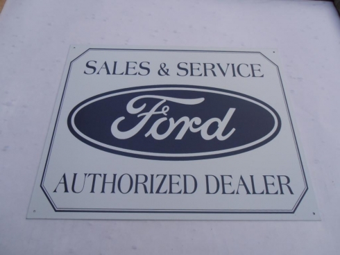 Ford Sales Distributor Advertising Sign