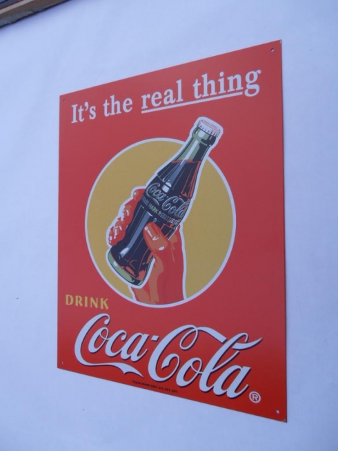 Coke The Real Thing Advertising Sign